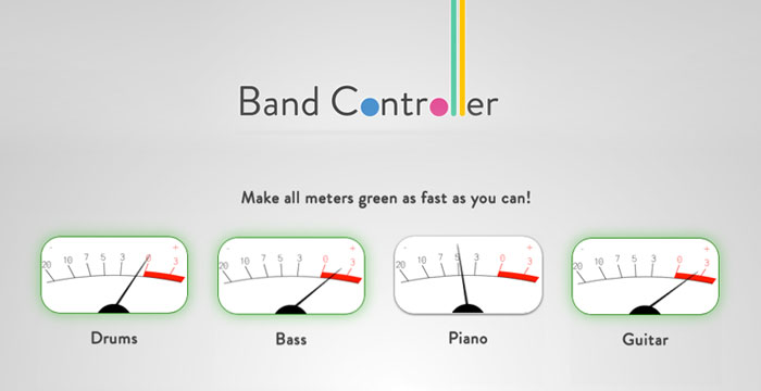 Band Controller Web Audio API Chrome Experiment